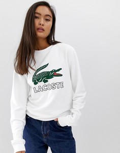 Свитшот с логотипом Lacoste - Белый