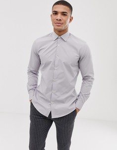 Приталенная рубашка из поплина French Connection - Серый