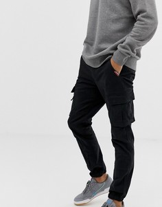 Черные брюки карго с манжетами Superdry - Черный