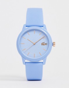 Голубые силиконовые часы Lacoste 12.12 - Синий