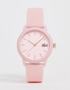 Розовые силиконовые часы Lacoste 12.12 - Розовый