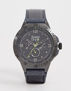 Мужские часы с черным ремешком и хронографом Superdry SYG234BB - Черный