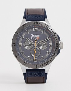Мужские часы с коричневым ремешком и хронографом Superdry SYG234BR - Коричневый