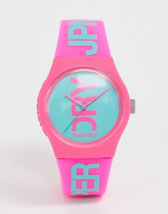 Женские силиконовые часы розового цвета Superdry SYL004PA - Розовый