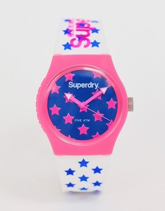Женские часы с силиконовым ремешком Superdry womens 168WP - Белый