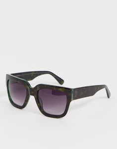 Квадратные солнцезащитные очки с прямым верхом French Connection - Черный