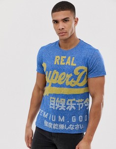 Футболка с выцветшим эффектом Superdry - Синий