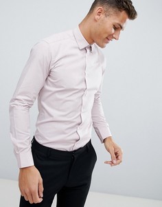 Приталенная поплиновая рубашка French Connection - Розовый