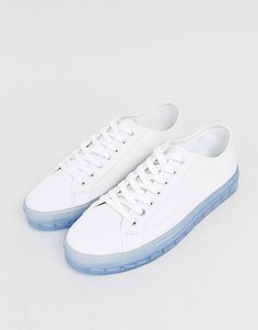 Белые кроссовки с прозрачной подошвой ASOS DESIGN - Белый