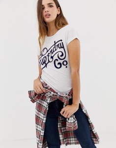Белая футболка с логотипом Superdry - Белый