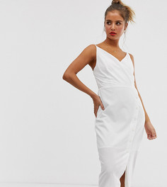 Асимметричное платье миди с запахом Urban Bliss - Белый