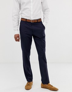 Темно-синие узкие строгие брюки ASOS DESIGN - Темно-синий