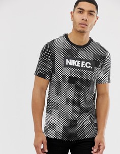 Черная футболка с логотипом Nike FC - Черный