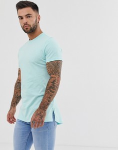 Синяя длинная туника с боковыми разрезами ASOS DESIGN - Синий