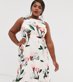 Платье с цветочным принтом Coast Plus - Розовый