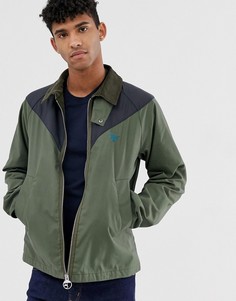 Зеленая куртка колор блок из вощеной ткани Barbour Beacon - Зеленый