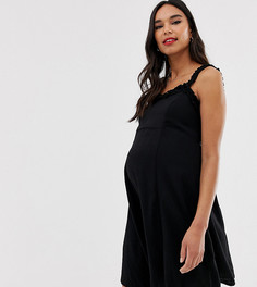 Черный сарафан с оборками New Look Maternity - Черный