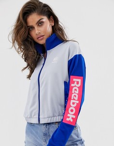 Серая спортивная куртка с логотипом Reebok - Серый