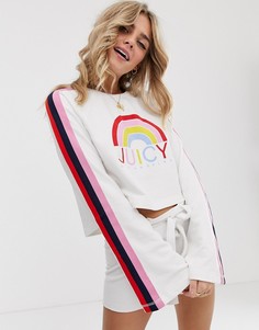 Свитшот с логотипом-радугой Juicy by Juicy Couture - Белый