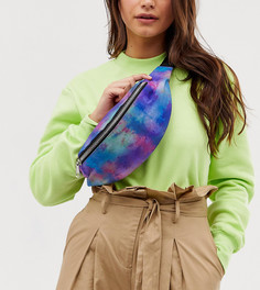 Сумка на пояс с принтом тай-дай Monki - Мульти