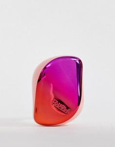 Розовая компактная щетка для волос с эффектом омбре Tangle Teezer - Бесцветный