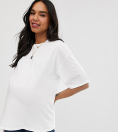 Белая выбеленная oversize-футболка ASOS DESIGN Maternity - Белый