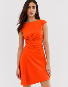 Платье с асимметричной отделкой Closet - Оранжевый