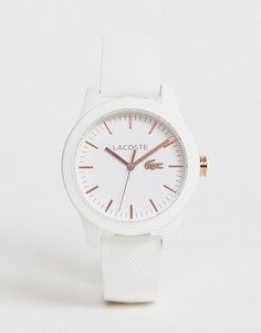 Белые часы с силиконовым ремешком Lacoste - Белый