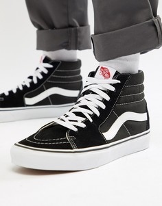 Черные высокие кроссовки Vans Sk8 - Черный