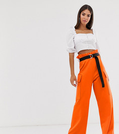 Кюлоты в стиле милитари с карманами и поясом ASOS DESIGN Tall - Оранжевый
