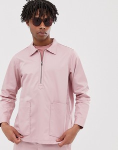 Розовая куртка с молнией 1/4 M.C.Overalls - Розовый