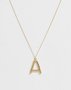 Ожерелье с инициалом А Pieces - Золотой