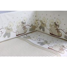 Комплект в кроватку Pituso Мишки 6 пр бежевый (мб 602)