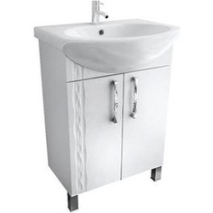 Тумба с раковиной Triton Кристи 55 белый (Н0000099454, 1WH110186)