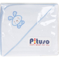 Пеленка для купания махровая Pituso на лужайке голубой (лг-п 11)