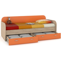 Кровать Моби Ника 424 бук песочный/оранжевый Mobi
