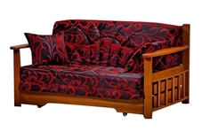 Диван аккордеон Акила с деревянными подлокотниками Fiesta