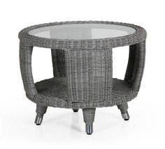 Плетеный стол Evita-Silva grey Brafab