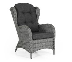 Плетеное кресло Evita grey Brafab