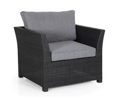Плетеное кресло Madison black Brafab