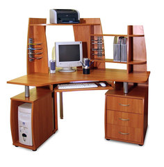 Компьютерный стол с надставкой ПС 04.14.D (с надставкой ВС 04.42) Мебелайн