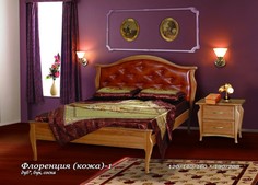 Кровать Флоренция 1 (кожа) Фокин