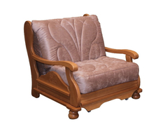 Кресло-кровать Милан с деревянными подлокотниками в цвете натуральный бук Fiesta