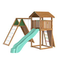 Детский комплекс Jungle Cottage + Climb Module Xtra