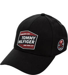 Бейсболка Хлопковая бейсболка с декоративной отделкой Tommy Hilfiger