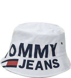 Панама Двусторонняя панама с логотипом бренда Tommy Jeans