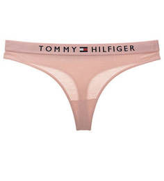 Трусы-стринги Хлопковые трусы-стринги с широкой резинкой Tommy Hilfiger