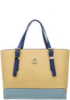 Сумка голубого цвета с тонким плечевым ремнем Tommy Hilfiger