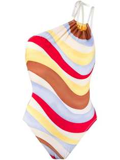 Solid & Striped слитный купальник с принтом