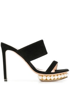 Nicholas Kirkwood мюли Casati на платформе с жемчугом